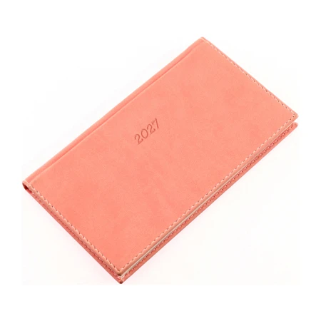 Zsebnaptár 2027 heti fekvő 9x16,5cm REAL Bolero 5712-41, púder