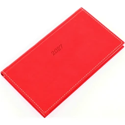 Zsebnaptár 2027 heti fekvő 9x16,5cm REAL Bolero 5712-47 piros