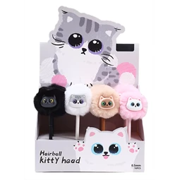 Zseléstoll Macska kupakos, 0,5mm, pom-pomos, különböző szinű, szin vegyesen