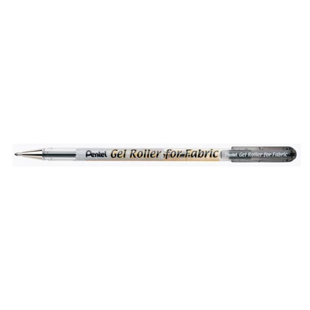 Zseléstoll PENTEL Gel Roller textilre író, 1,0mm, fekete