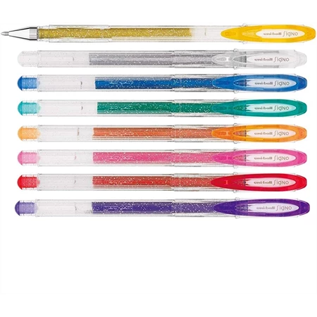 Zseléstoll UNI UM-120SM csillámos tinta, víz- és UV álló, arany