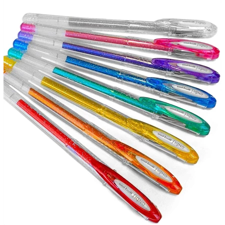 Zseléstoll UNI UM-120SM csillámos tinta, víz- és UV álló, ezüst