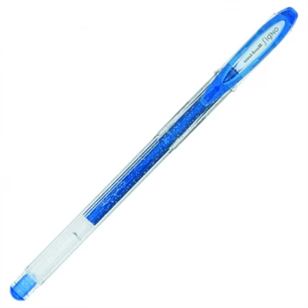 Zseléstoll UNI UM-120SM csillámos tinta, víz- és UV álló, kék