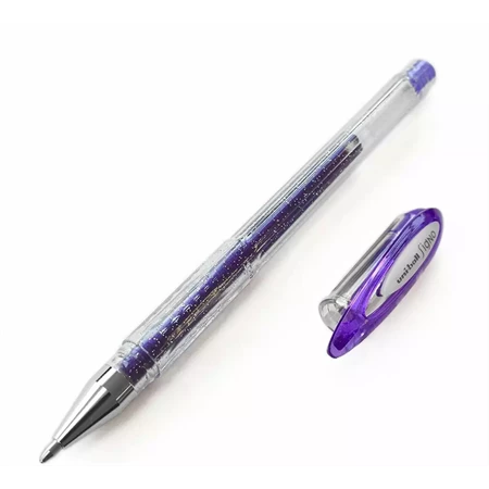 Zseléstoll UNI UM-120SM csillámos tinta, víz- és UV álló, lila