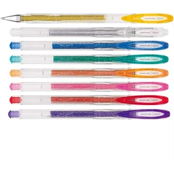 Zseléstoll UNI UM-120SM csillámos tinta, víz- és UV álló, zöld