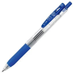 Zseléstoll ZEBRA Sarasa Clip, 0,5 nyomógombos, kék, golyóátmérője 0,5 mm, írásvastagság 0,33 mm kék