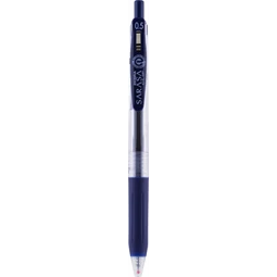 Zseléstoll ZEBRA Sarasa Clip, 0,5 nyomógombos, kékesfekete, golyóátmérője 0,5 mm, írásvastagság 0,33 mm kékesfekete