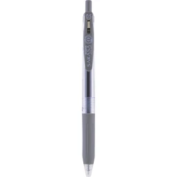 Zseléstoll ZEBRA Sarasa Clip, 0,5 nyomógombos, szürke, golyóátmérője 0,5 mm, írásvastagság 0,33 mm szürke szin