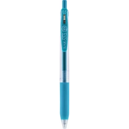 Zseléstoll ZEBRA Sarasa Clip, 0,5 nyomógombos, türkiz, golyóátmérője 0,5 mm, írásvastagság 0,33 mm türkiz