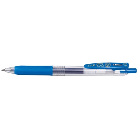 Zseléstoll ZEBRA Sarasa Clip, 0,7 nyomógombos, kobalt kék, golyóátmérője 0,7 mm