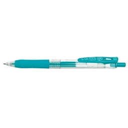 Zseléstoll ZEBRA Sarasa Clip, 0,5 nyomógombos, türkiz, golyóátmérője 0,5 mm, írásvastagság 0,33 mm türkiz