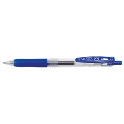 Zseléstoll ZEBRA Sarasa Clip, 1,0 nyomógombos, kék, golyóátmérője 1,0 mm