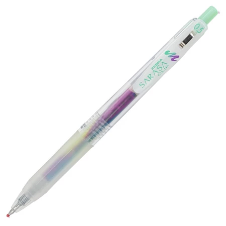 Zseléstoll ZEBRA Sarasa Clip Marble 0,5 menta színű tinta