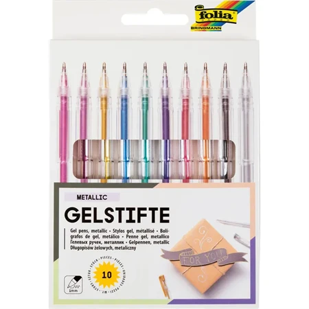 Zseléstoll készlet 10 db-os FOLIA metál