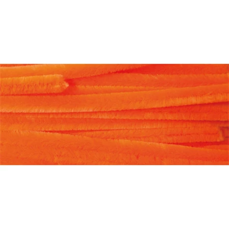 Zsenília szál 12mm-es 30cm 50db/csomag narancs