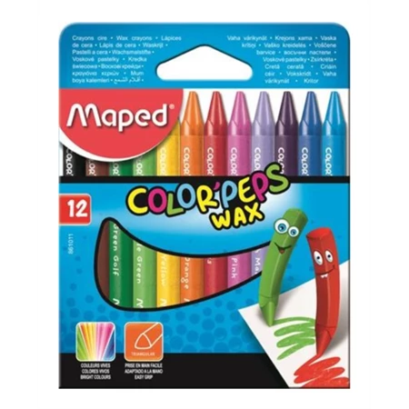 Zsírkréta 12db-os MAPED Color`Peps Wax