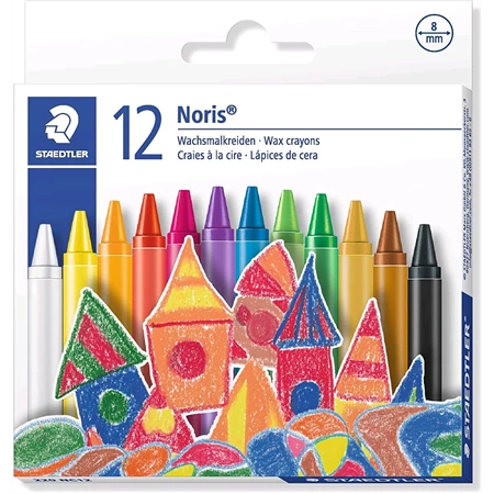 Zsírkréta 12db-os STAEDTLER Noris Club 8mm vastag