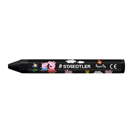 Zsírkréta 12db-os STAEDTLER „Noris® junior 224”,hatszögletű, jumbo, Peppa malac, 12 szín