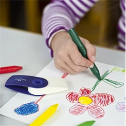 Zsírkréta 12db-os Faber-Castell  GRIP Jumbo vastag, radírozható
