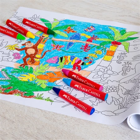 Zsírkréta 12db-os Faber-Castell Jumbo vastag