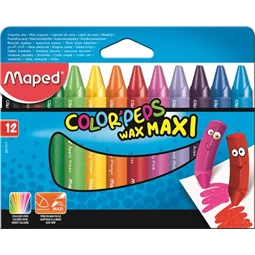 Zsírkréta 12db-os MAPED Color Peps Maxi, Wax