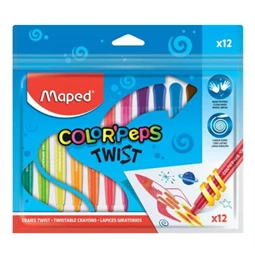 Zsírkréta 12db-os MAPED Color`Peps kitekerhető