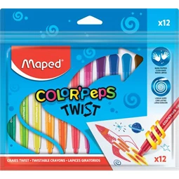 Zsírkréta 12db-os MAPED Color`Peps kitekerhető