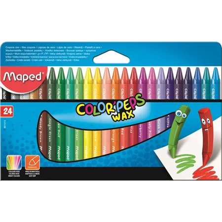 Zsírkréta 24db-os MAPED Color Peps Wax