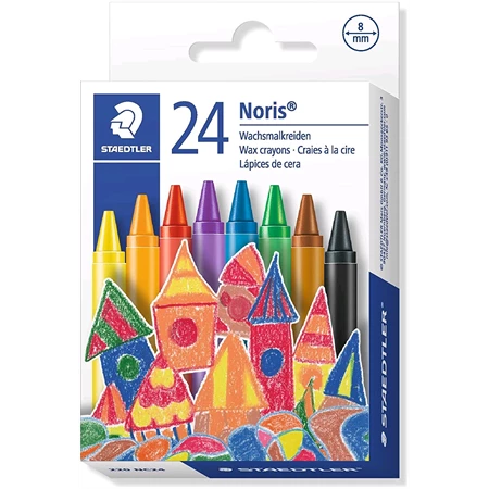 Zsírkréta 24db-os STAEDTLER Noris Club 8mm vastag hegy