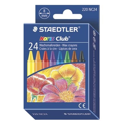 Zsírkréta 24db-os STAEDTLER Noris Club 8mm vastag hegy