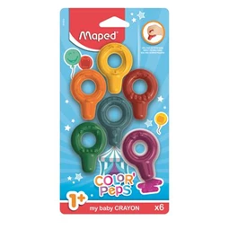 Zsírkréta 6db-os MAPED Color`Peps Baby