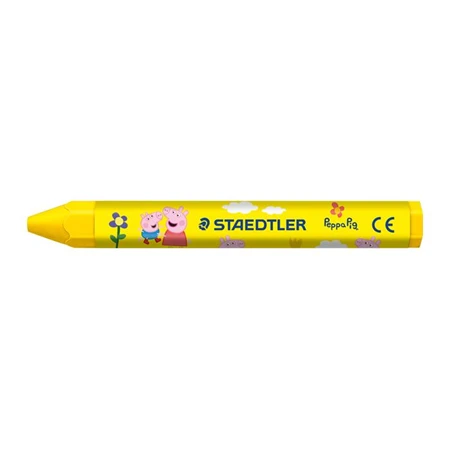 Zsírkréta 6db-os STAEDTLER „Noris® junior 224” hatszögletű, jumbo,  Peppa malac minta, 6 szín