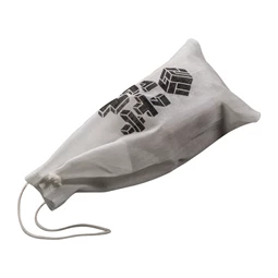 Fa 3D puzzle kocka játék egy zsinórral összeköthető pamut tasakban 4,5 x 4,5 x 4,5 cm