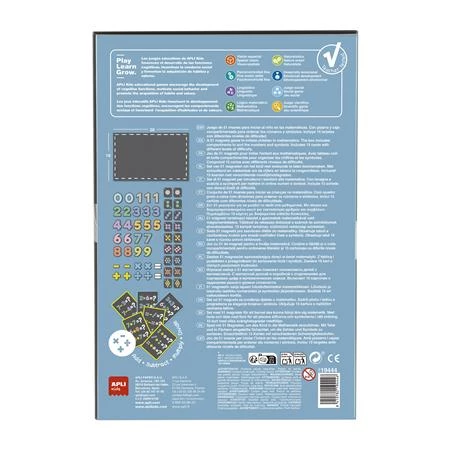 készségfejlesztő APLI Mágneses készlet, APLI Kids 51db magnets szám + 28 x 18cm-es mágneses tábla + 15 feladatlap