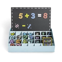 készségfejlesztő APLI Mágneses készlet, APLI Kids 51db magnets szám + 28 x 18cm-es mágneses tábla + 15 feladatlap